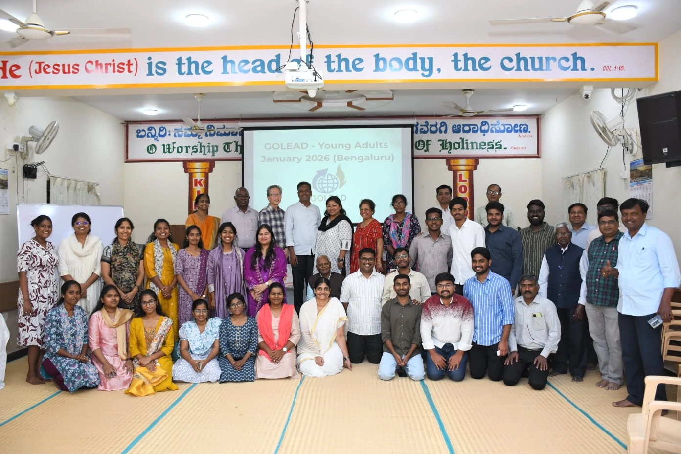 Young believers gathered together in India
